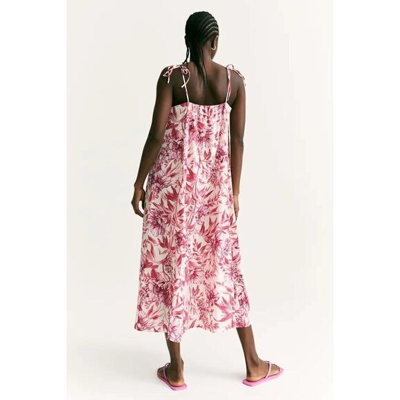 H&M Cotton Floral Print Dress - Picture 4 of 7
